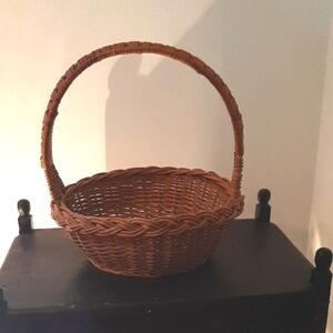 Vintage Handcrafted Wicker Basket